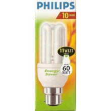 11 Watt (60 Watt equivalent) Philips Genie Energy Saver Light Bulb Bayonet Fi...