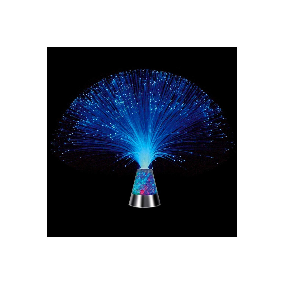 Mh Trading Colour Changing Fibre Optic Crystal Lamp - 13.5" Mood Lamp For Bedroom & Living Room Battery Powered 72007884