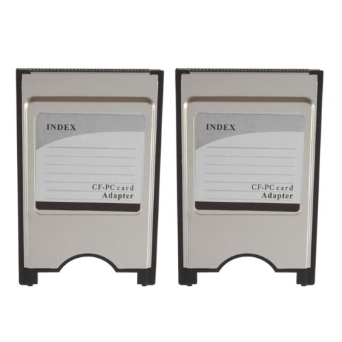 2PCS Compact Flash CF to PC Card CF to PCMCIA Adapter Cards Reader for Laptop Notebook