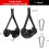2 Pcs Ergonomic Exercise Handles, Resistance Band Handles Cable Machine Attachments for Gym Pulley Machine 5