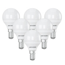 paul russells LED Golf Ball Light, Small Edison Screw SES, 25w Equivalent, 2.5w 250Lumens LED Bulbs, 2700K Warm White Lamps, Frosted G45 E14 Energy S
