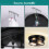 GIGGI Round Black Ceiling Light, 2-Way Ceiling Lights with E27 Flush Light Fittings Ceilings, Ceiling Lighting for Chandeliers Ceiling Light, Ceiling 5