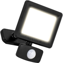 Luceco Outdoor Security LED Floodlight with PIR Motion Sensor for Driveways, Walkways and Gardens, Fit & Tilt Multi-Positioning, Exterior Lighting, E