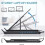 Foldable Laptop Stand 4IN1 USB RGB Stand Portable Notebook Bracket Support Base Aluminum Alloy Holder for Notebook PC A 4