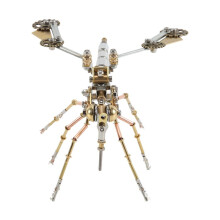 3D Metal Ant Model Kit DIY Steampunk Mechanical Cyberpunk Insect Toy, Retro Brass Sculpture for Home Office