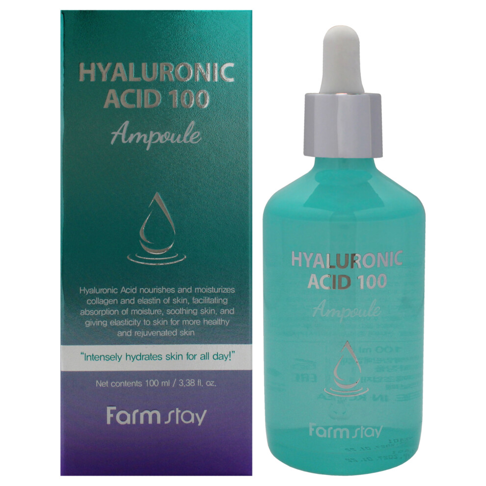 Farmstay Hyaluronic Acid 100 Ampoule By For Women - 3.38 Oz Treatment