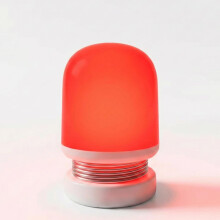 LXSINO Amber & Red Night Light for Sleep Aid - Amber (1600K)/Red (625nm) - No Blue Light, Stepless Dimming, 24+ Hours Long Lasting, USB-C Rechargeabl