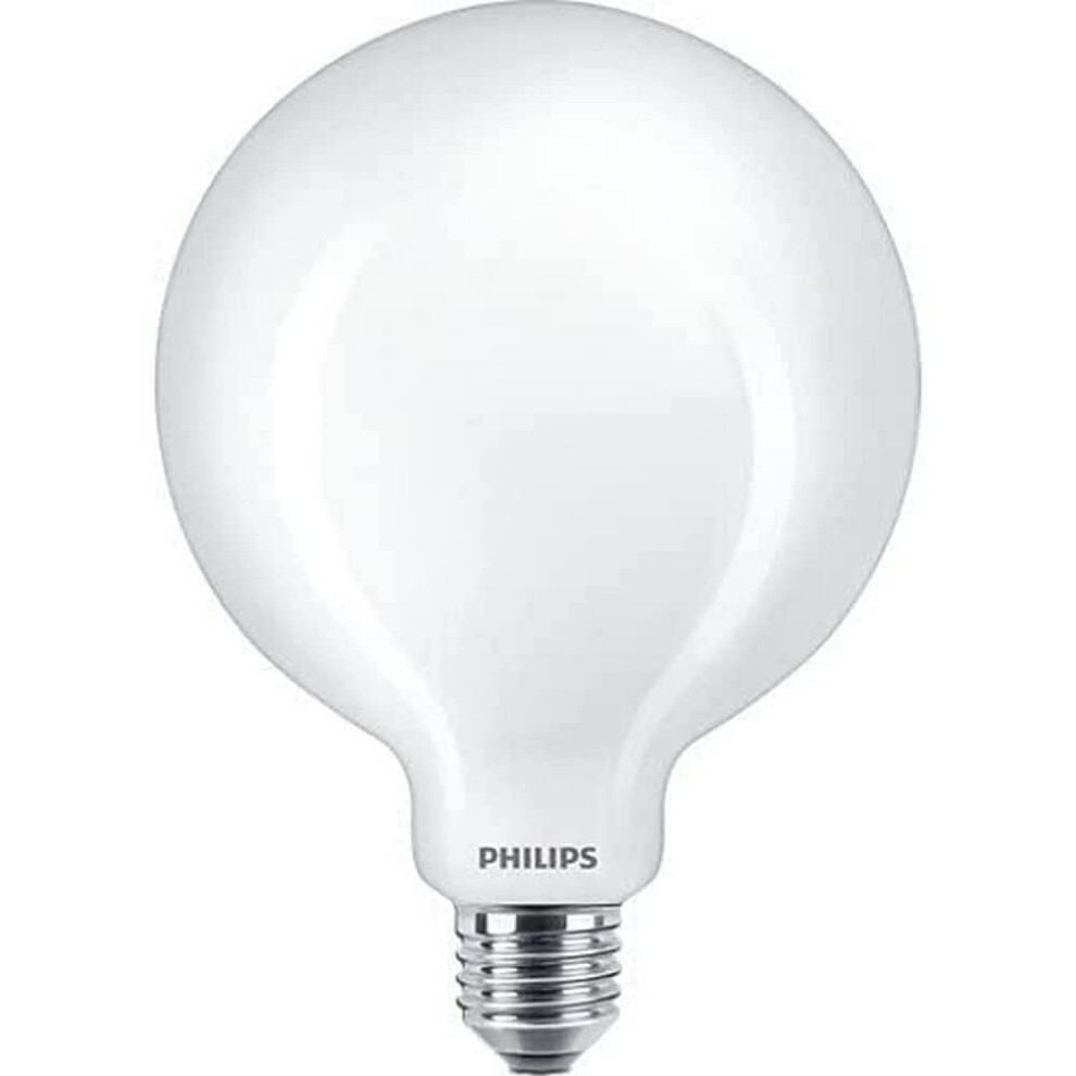 Philips Led Premium Classic G120 Frosted Light Bulb Globe [E27 Edison Screw] 10.5W - 100W Equivalent, Cool White 4000K, Non Dimmable