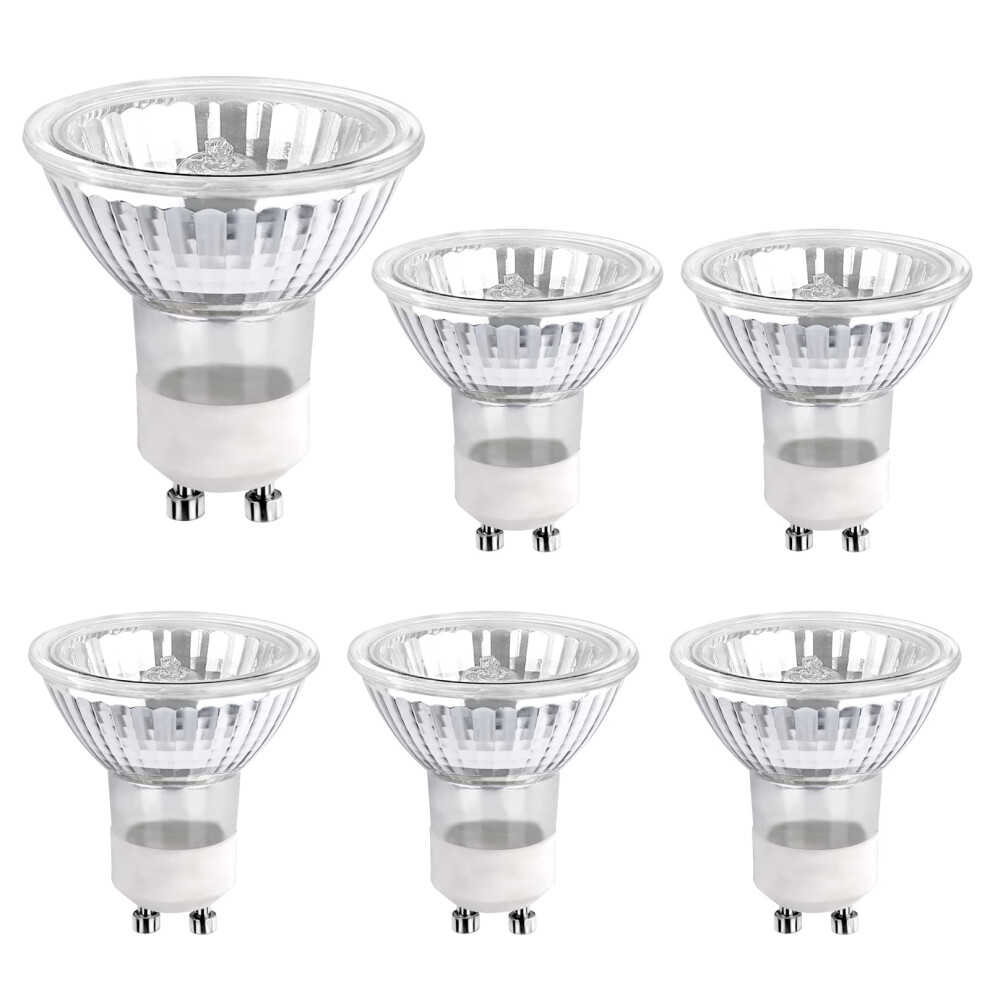 Gu10 Halogen Spotlight Bulbs 35W 230V 2700K Warn Dimmable, 380Lm Mr16 Spotlight Bulbs 2 Pin, Downlight Gu10 Halogen Bulb For Cabinet Lighting, White 56421255