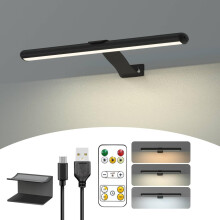Wireless Picture Light Rechargeable, 2 in 1 Painting Light with Remote, 300LM Art Battery Display Lamp Dimmer Timer, 3 Modes Magnetic Wall Light for