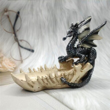 Retro Dragon Tooth Storage Decor Desktop Storage Tray Key Plate Home Decoration Dice Tray Key Wallet Storage Box