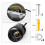 Licperron Vintage Pendant Light Fitting Kit, Braided Flex Ceiling Lamp, E27 Light Fitting Kit - Silver Black. 1pack 4
