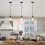 Licperron Vintage Pendant Light Fitting Kit, Braided Flex Ceiling Lamp, E27 Light Fitting Kit - Silver Black. 1pack 6