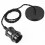 Licperron Vintage Pendant Light Fitting Kit, Braided Flex Ceiling Lamp, E27 Light Fitting Kit - Silver Black. 1pack 3