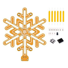 Lâmpada de Floco de Neve com Toque de Escurecimento Contínuo, Kit Faça Você Mesmo para Decoração de Natal, Presente Romântico com Estojo