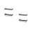 2Pcs Iron and Wood Floating Wall Mounted Storage Rack Brown Finish 7