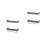 2Pcs Iron and Wood Floating Wall Mounted Storage Rack Brown Finish 3