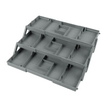 3-Layer Foldable Desktop Storage Box Dresser Organizer Cosmetics Drawer Organizer