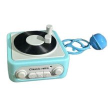 Retro Tape Recorder Keychain Portable Keychain Retro Tape Recorder Couple'S Gift Keychain Recordable