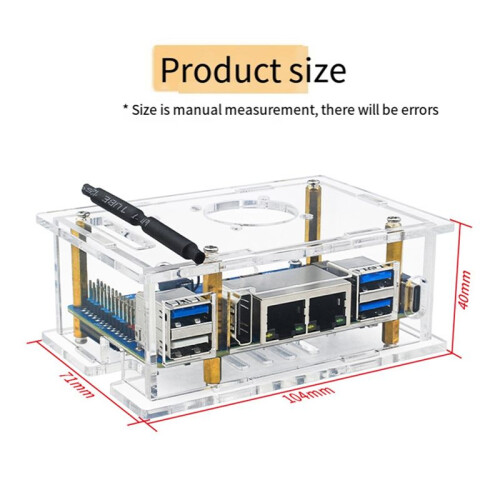 For Orange Pi Rv2 Special Shell for Orange Pi Rv2 Development Board Acrylic Shell Cooling A 2