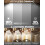 KALAHOL Under Cabinet Kitchen Lights 4 Pack, 4 Modes, USB Motion Sensor Cupboard Light, USB Type-C, Stepless Dimming, with Magnetic Sticker, for 2