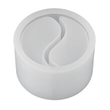 Moule en Silicone pour Bougie TaiChi en BéTon DIY Yinyang Gypse Ciment Bougie Moule en Silicone
