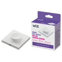 WiZ Smart Dial Switch – Portable One-Tap Dimming and Scene Control, USB Rechargeable, Controls All “Connected by WiZ” Lights