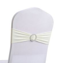 50PCS Elastic Chair Knot Wedding Decoration Buckle Sashes Back Cover Hotel Home  Elegant Modern Ribbon Decors,G