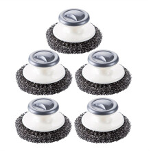 5 PièCes éPurateur en Acier Inoxydable avec PoignéE, Brosse de Nettoyage pour éPurateur de Vaisselle Robuste pour Casseroles, PoêLes