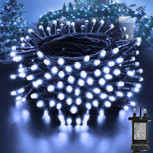 Moxled Christmas Tree Lights White - 15M 100 LED Outdoor