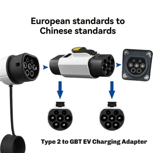 Typ 2 Till GBT-Adapter 32A Laddkontakt för Elbilar 2