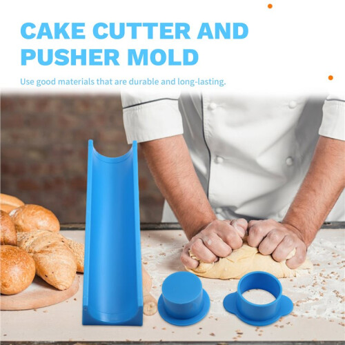 Round Cake Molds Cake Cutter and Pusher Mold Set Cake Circle Maker for Home Baking,Desserts 2