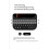 Mobile Keyboard for  17 Pro Max Plug  Backlit Key Controlled Page Flipping Protective Phone Case White 3