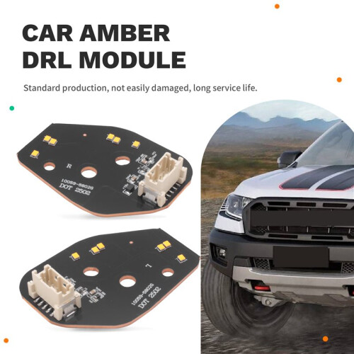 Amber DRL Module Front LED Projector Headlights Frame Color Changing Replace for  Ranger Lariat Raptor T9 2023-2025 2