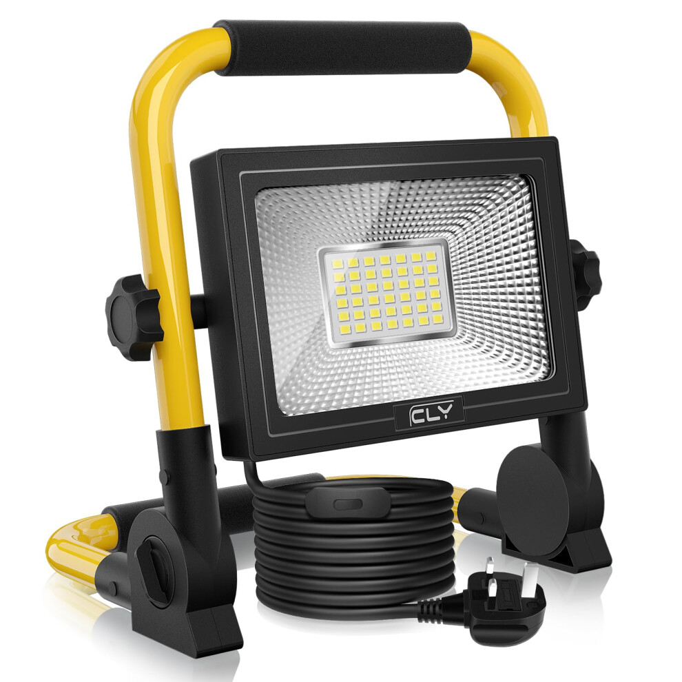 Clv 35W Led Work 3000Lm, Job Site S, Plug In Folding Flood Portable Stand Work S Flood For Car Repairing Home Workshop Ga Light 77366290