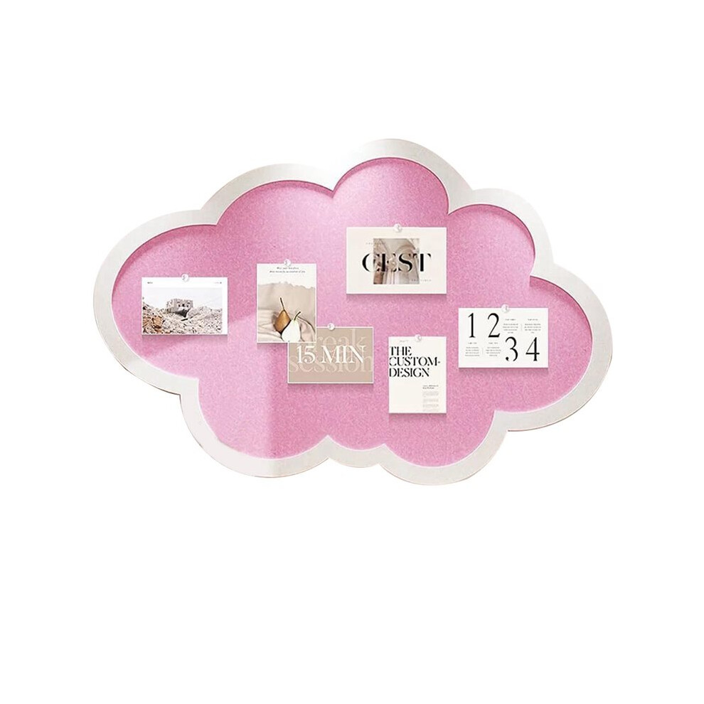 Cute Bulletin Board For Wall,Cloud Shape Cork Notice Board With Pushpins,Self Adhesive Memo Board(,80X50cm) 6033789858795