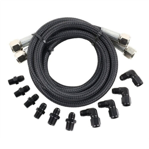 Mangueira de 52 Polegadas de Comprimento com Revestimento Trançado em Nylon AN6 para Resfriador de Transmissão TH350 700R4 TH400 1