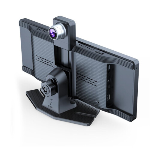 Sistema de Infoentretenimento 4K Dashcam de 10,26 Polegadas com para Android Auto e CarPlay, Câmera Traseira 1080P, Wi-Fi e  para Gravação de 1