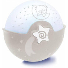 INFANTINO Soothing Light and Projector - Clip-on Crib Night Light with Grow-with-Me Design, Starry Night Projector and Tabletop with Built-in Melodie