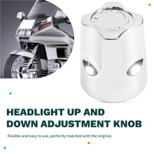 Motorcycle Chrome Headlight /Down Adjustment Knob for Goldwing GL1500 ALL 1988-2000 Front Headlight /Down Knob