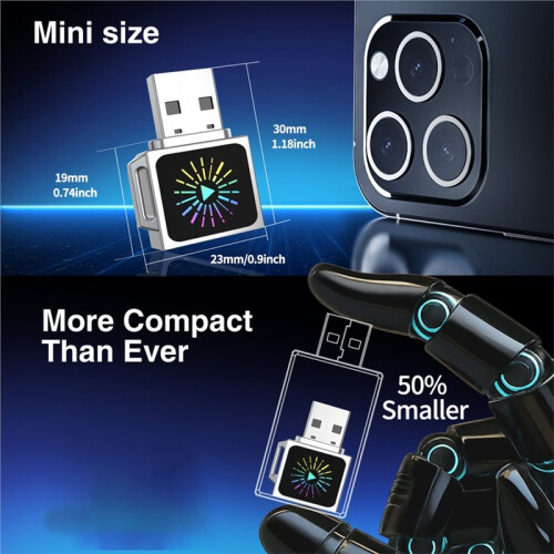 Universal 2IN1 Wireless CarPlay Android Auto USB Adapter Dongle   Box Plug  for 2
