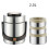 2000ML Vacuum Insulation Lunch Box Stainless Steel Portable Easy Using 3 Layer Thickened Vacuum Insulated 2