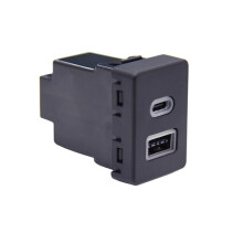 Car USB QC3.0 Type-C PD Fast Charger Socket Phone Charging Outlet Power Adapter for Transit
