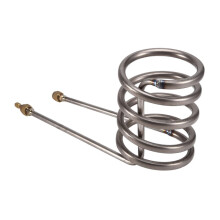1pc Titanium Tube Evaporator, Straight Titanium Tube Heat Exchanger Chiller Seafood Fresh Water Fish Tank Heat Exchanger