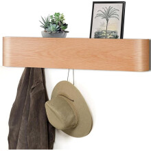 Wall Mounted Coat Rack with Shelf,Modern Coat Rack Wall Mount with Storage,for Living Room,Bathroom,Kitchen,Bedroom