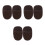 6Pcs Soft Plush Black Shoe Polish Gloves Boot Cleaning Kit 4