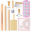 Pasta Making Tools Kit, Ravioli Maker Set with Rolling Pins, Gnocchi Board, Stamps, Cutter & Baking Mat 2