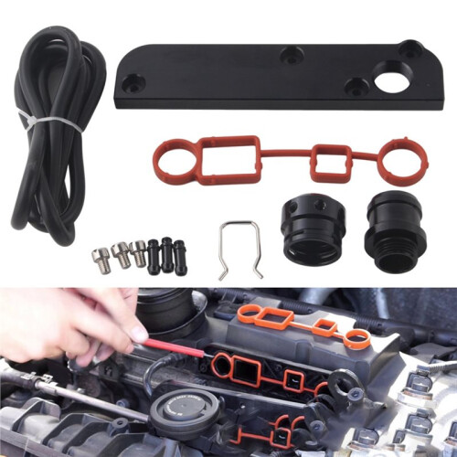 PCV Vacuum Adapter Delete Solution Kit W/ Boost Cap for   2.0 TFSI EA113 ENGINE Turbine Watch Torque Solution 1