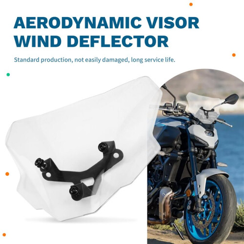 Aerodynamische Frontscheibe mit Windabweiser für  MT-07 2025-2026 2