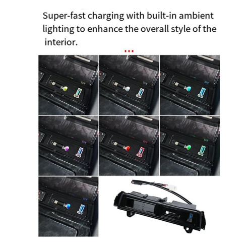 For  Alphard/Vellfire Center Console USB Super Fast Charging with Pull-Out Cable USB Fast Charging 40 Serie 2